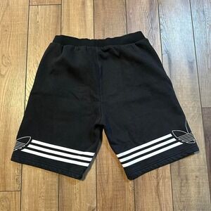 Adidas black sweat shorts size‎ youth large